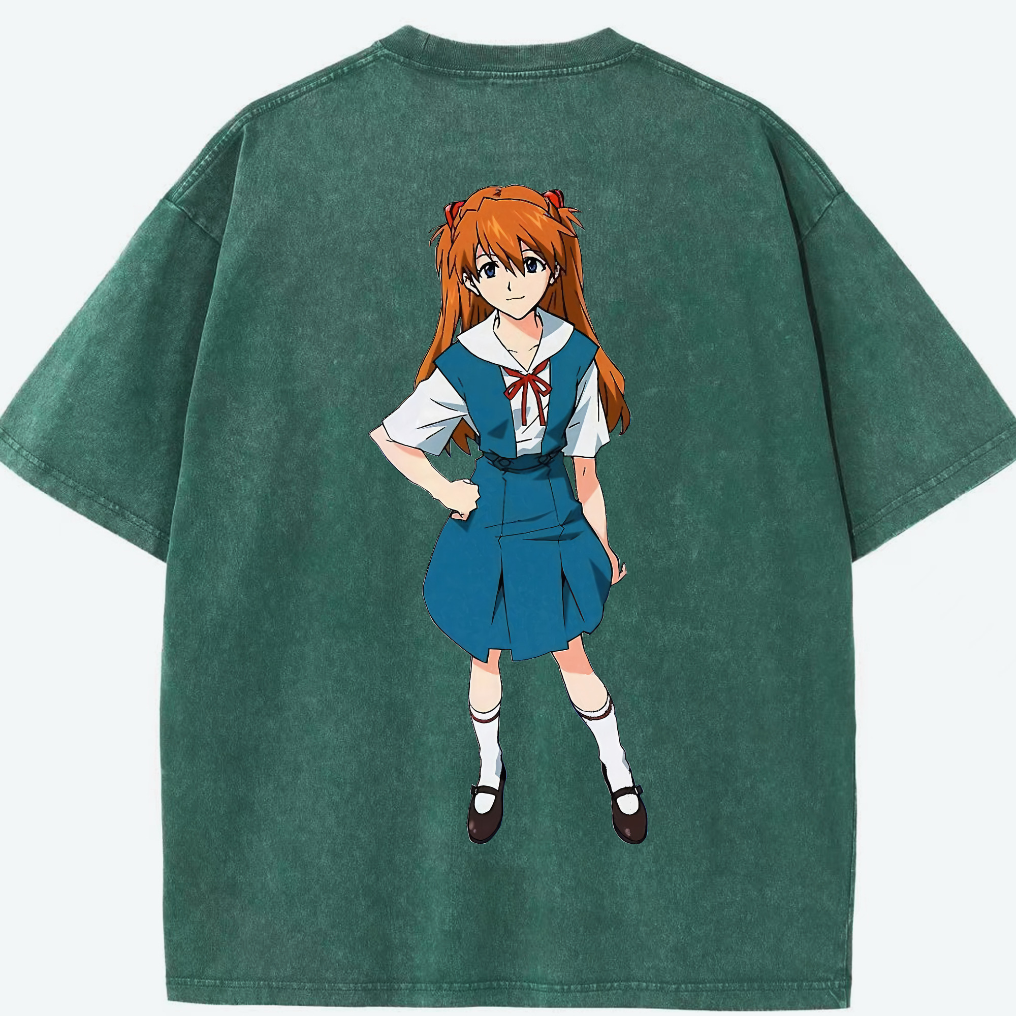 （画像用） EVA 新世紀エヴァンゲリオン 綿100% ヴィンテージ風 半袖Tシャツ（背面プリント）